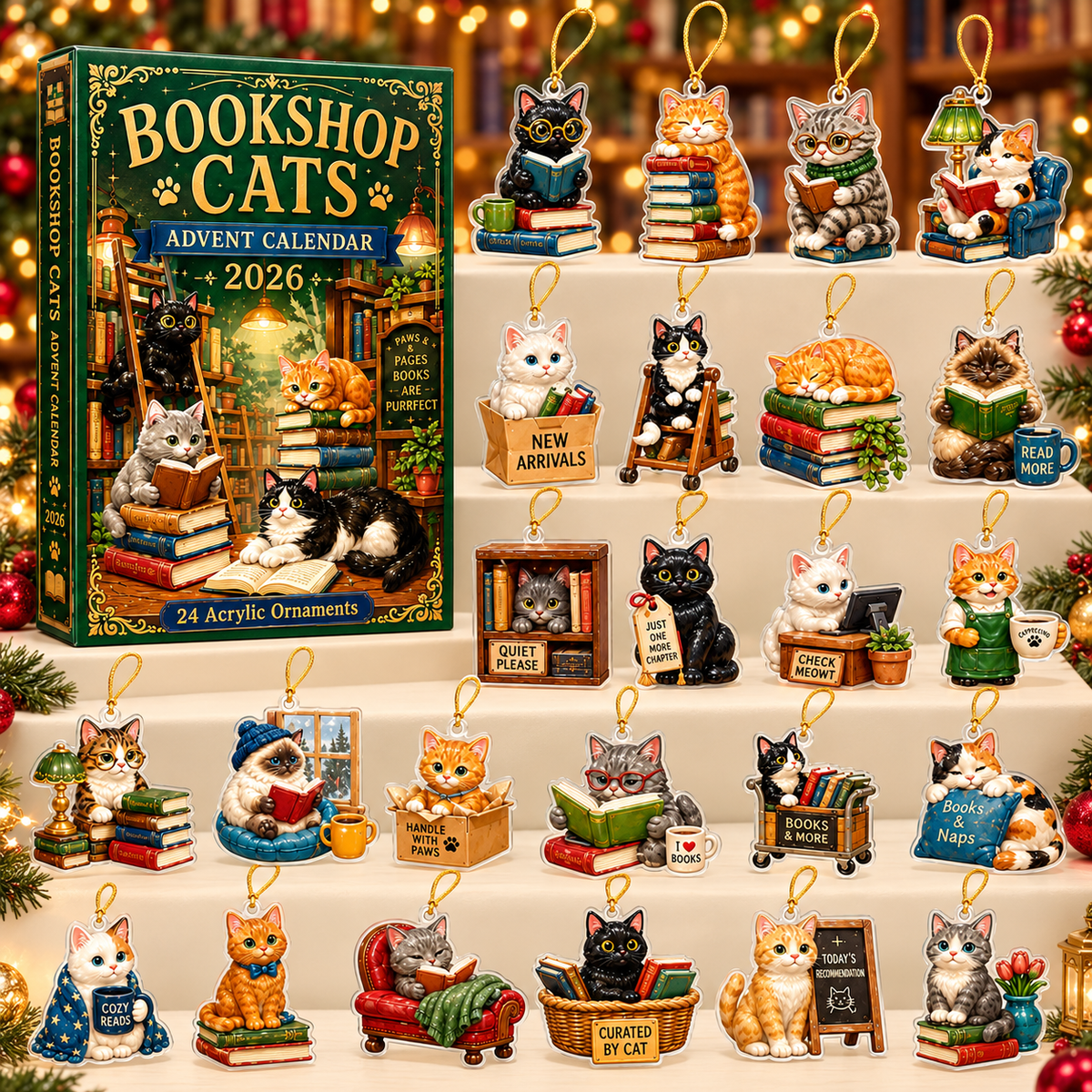 Bookshop Cats Advent Calendar 2026 - 24-Day Festive Countdown, Acrylic Charms Blind Box - Gift For Reading Lovers 005e0dcf-8ac6-4ee2-8e02-f0f110adcf89-cat-box-charms.png