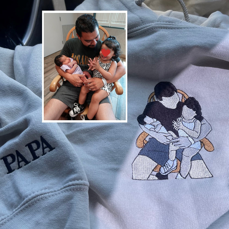 Personalized embroidered custom dad photo shirt 1-2.png