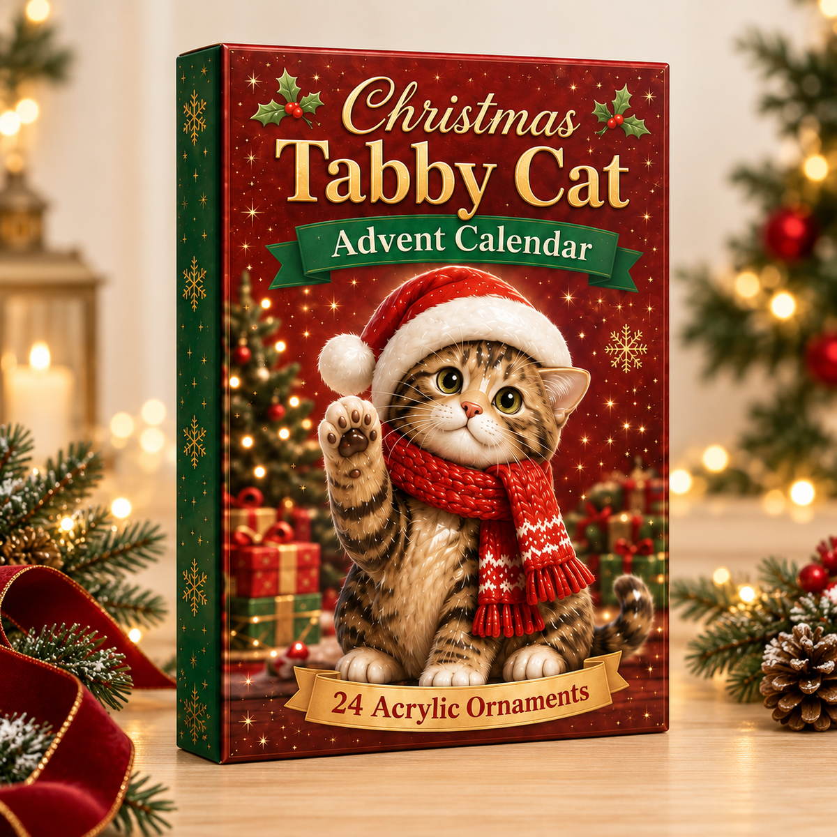 Christmas Tabby Cat Advent Calendar 2026 - 24-Day Festive Countdown, Acrylic Charms Blind Box - Gift For Cat Lovers 16585c86-48f4-45e6-ab13-0b82c966b2d7-tabby-cat-box.png