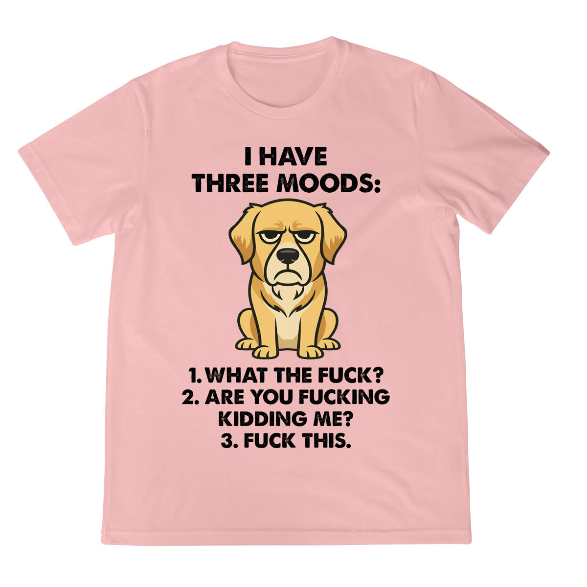 Funny Golden Retriever Shirt Three Moods Dog Graphic Tee Sarcastic Humor T Shirt For Dog Lovers 1759225520266.jpg