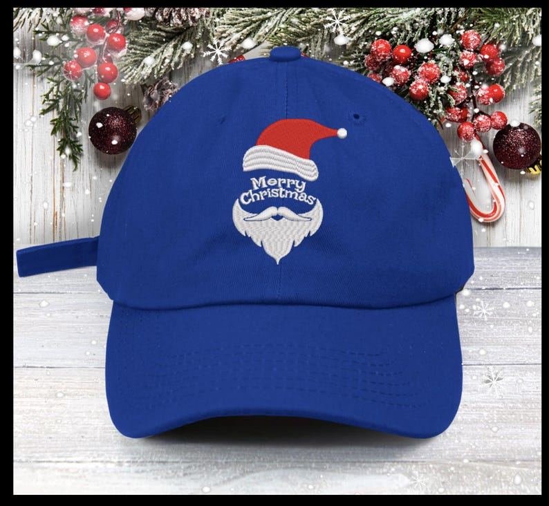 Embroidered Santa Face Baseball Cap Merry Christmas Hat 1759377198403.png