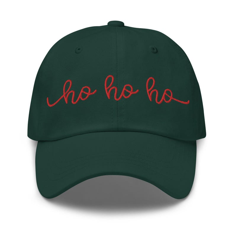 Ho Ho Ho Dad Hat With Embroidery Christmas Dad Hat Santa Hat Christmas Cap Holiday Cheers Hat 1759378027128.png