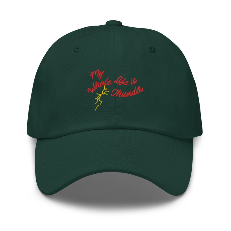 My Whole Life Is Thunder Embroidered Dad Hat 1759378670737.png
