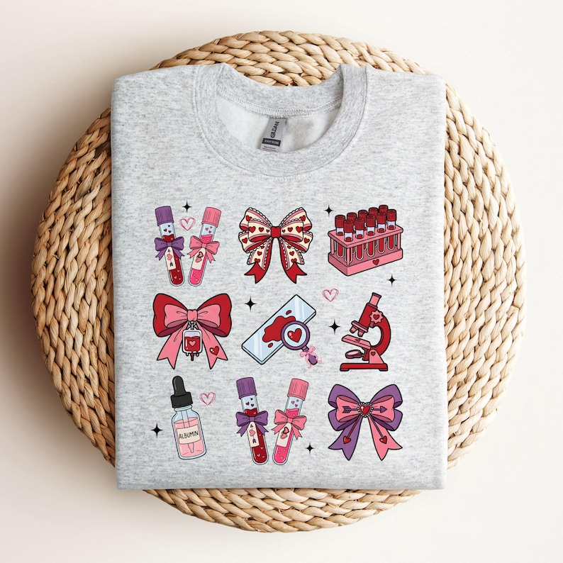 Lab Tech Valentines Day Laboratory Scientist Hematology Sweatshirt Lab Tech Sweatshirt Laboratory Shirts Lab Tech Shirt Valentines 1767774446755.png