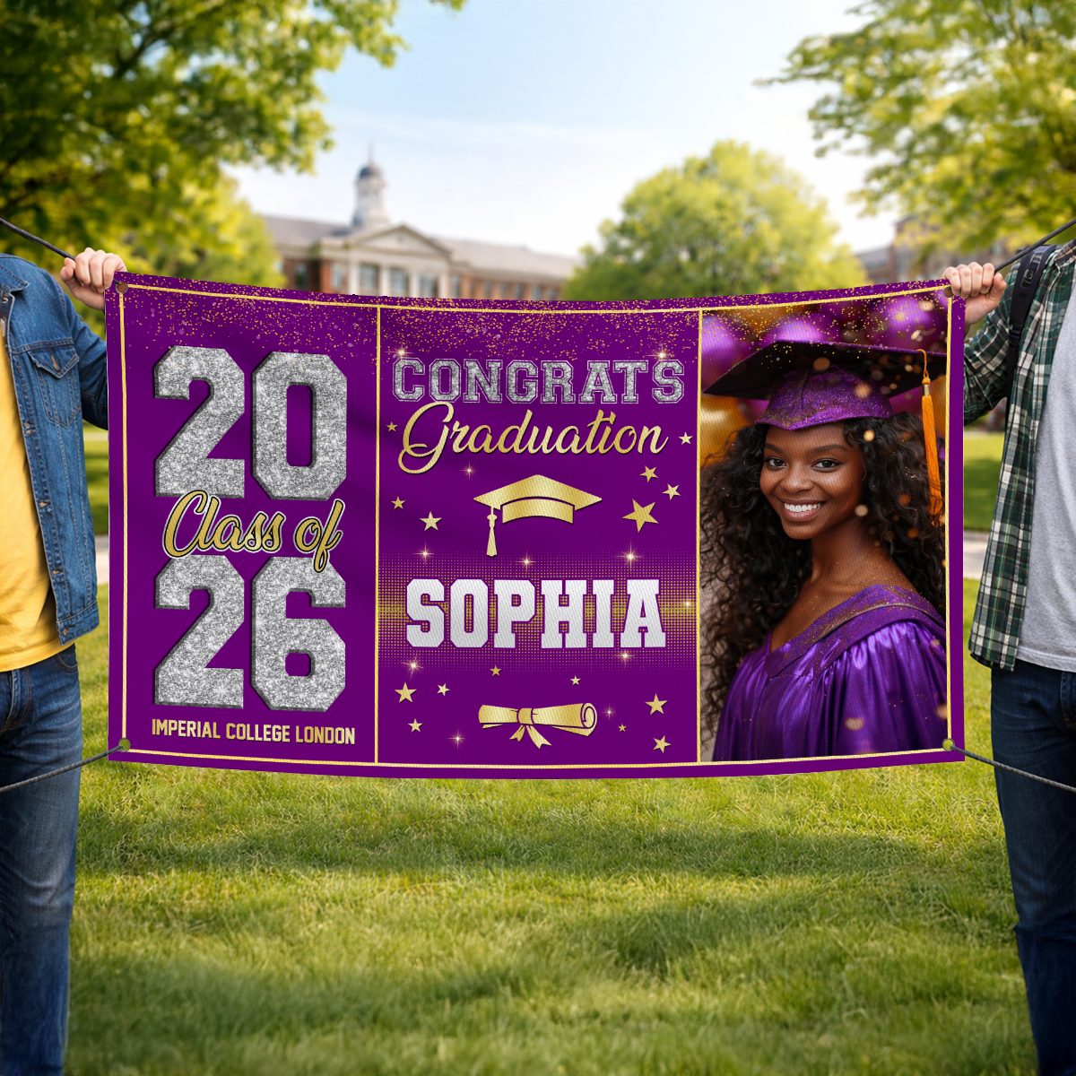 Diamond Graduation Banner - Class of 2026 Banner