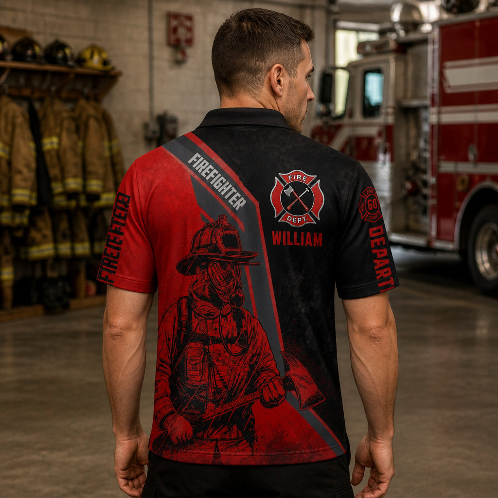 Firefighter Dept Personalized Name AOP Polo - Personalized Polo shirt - All over printed 1a3f29b2-6d1a-41c8-ab80-8a0868dc17f1.jpg