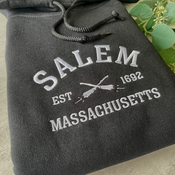 Salem Massachusetts Embroidered Sweatshirt, Salem Sweatshirt, City Sweatshirt, Embroidered Halloween Sweatshirts, Hoodie, Black, Trendy 2_2f4a5284-233d-4343-b2e1-e9d5930353c6.jpg?v=1743397368