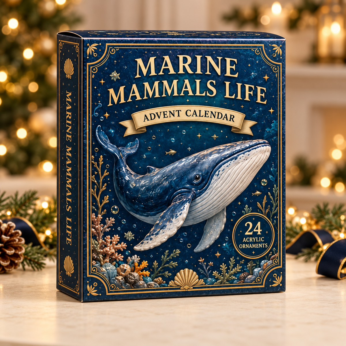 Marine Mammals Life Advent Calendar 2026 - 24-Day Festive Countdown, Acrylic Charms Blind Box - Gift For Fish Lovers 3b4dcea4-eac0-4963-829f-77b3636acb1a-mammals-box.png