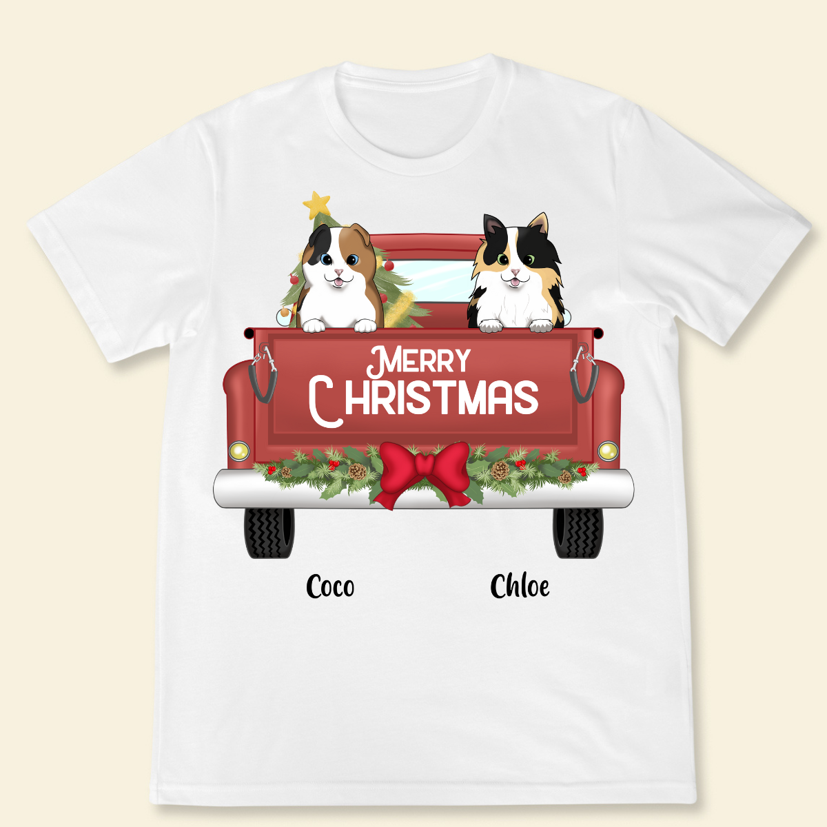 Merry Christmas Custom Dog Breed Christmas Truck Personalized T Shirt Winter Season Gift For Best Friends , Christmas Gift For Dog Lovers 4_448f1f51-b3d1-4b63-8a6d-8394f6905743.png