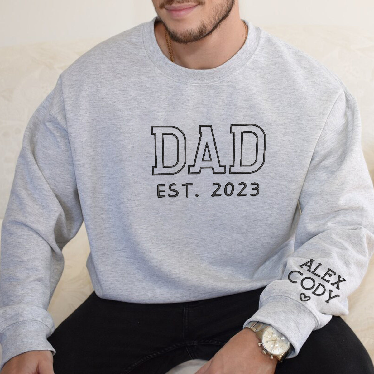 Custom Dad Shirt With Date, Est Year - Personalized Embroidered - Gift For New Dad, Father's Day Gift 4_cc469095-a61d-40db-a12e-6f15e4b59994.jpg?v=1742187662