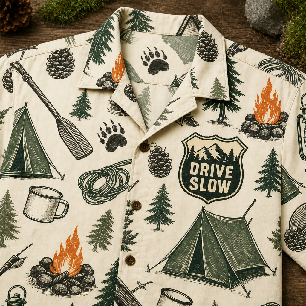 Drive Slow Drunk Campers Matter – Camping Pattern Hawaiian Shirt - Hawaiian Shirt - AOP 56b31568-c297-4f68-84fa-0f60924cc474.jpg