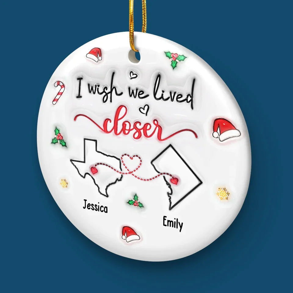 Long Distance Friends - Personalized 3D Inflated Effect Printed Ornament - Christmas For Friends, Besties, Family 5_8b5b64a0-231d-4c7e-8d76-802b71589bec.jpg