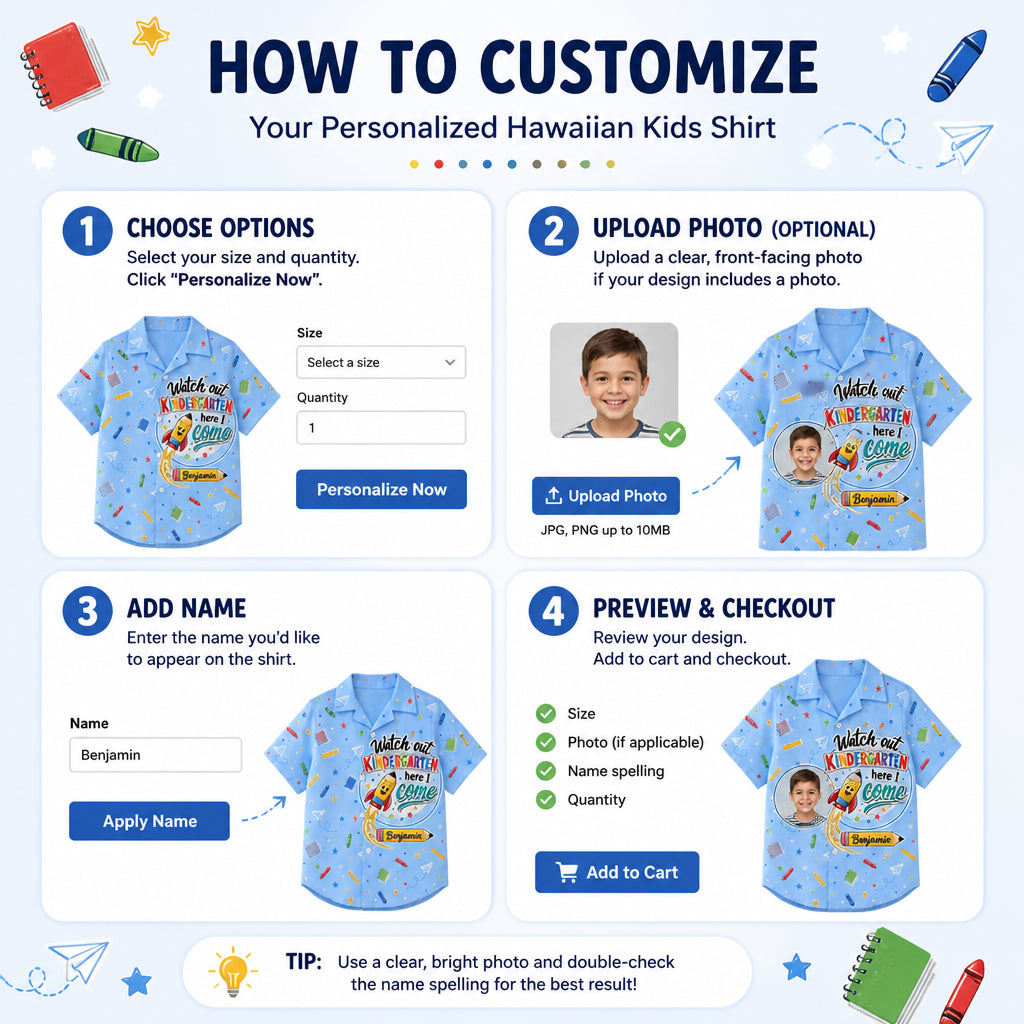 Watch Out Kindergarten Here I Come – Kids AOP Shirt (Name Personalization) - Personalized Hawaiian Kids Shirt - AOP 7f19eb27-3d24-4703-a259-16860d85d23b.jpg