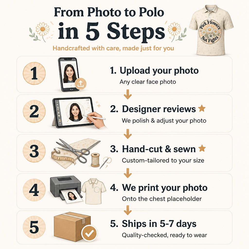 Pick Flowers Not Fights Retro Daisy Polo - Polo shirt - All over printed 8fbe3522-2eff-4a12-8119-4723f35eb8c0.jpg