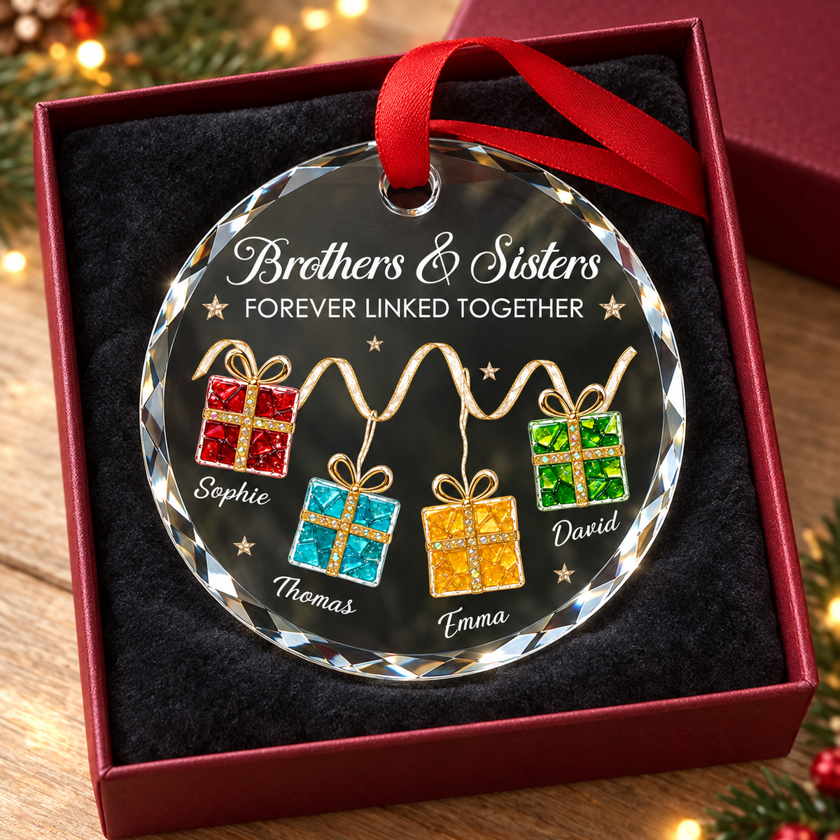 Personalized Brothers & Sisters Crystal Christmas Ornament – Custom Names, Colorful Gift Design & Holiday Keepsake for Siblings 909a9fc4-a388-49bf-be9d-a0d0ba78ef10-5.png
