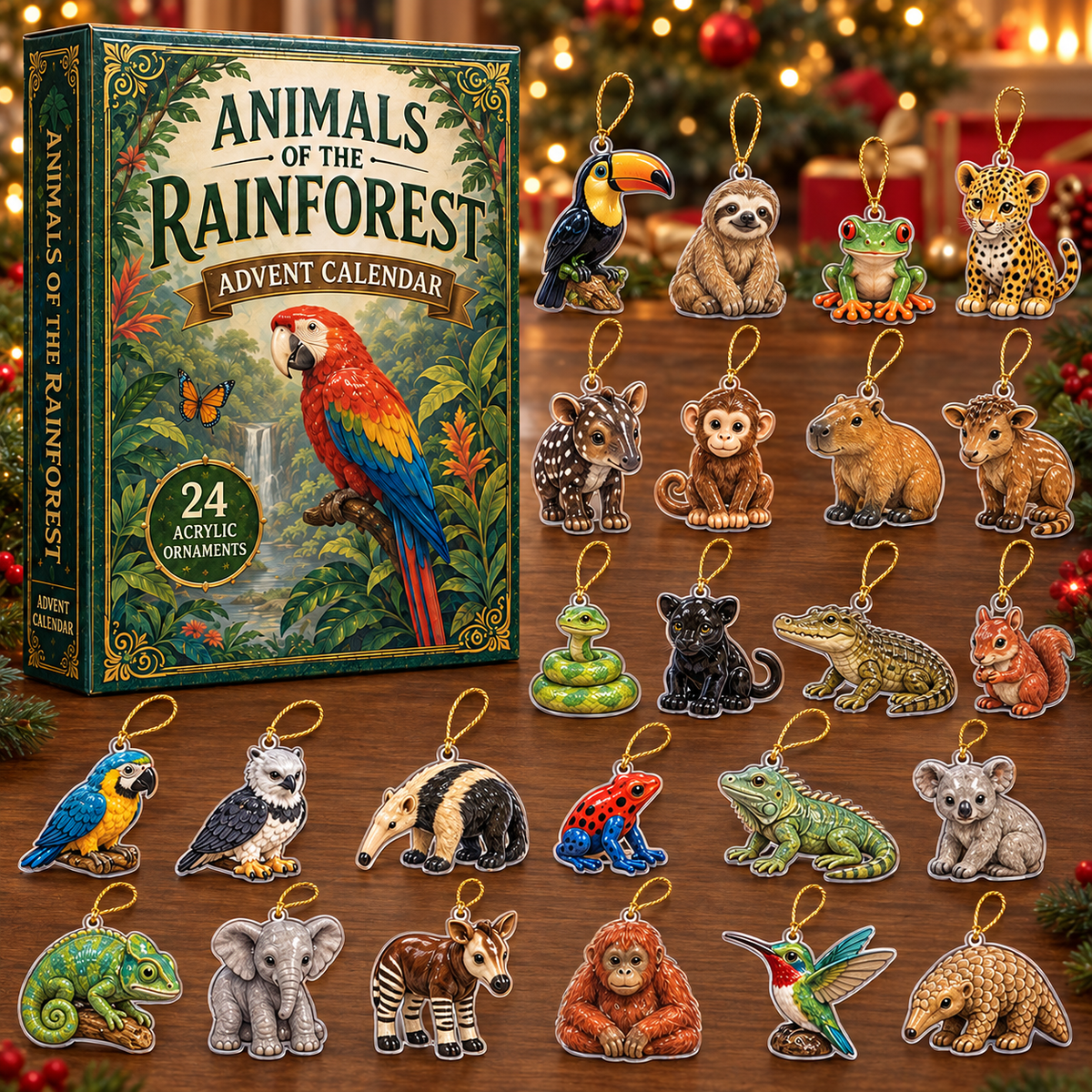 Rainforest Animals Life Advent Calendar 2026 - 24-Day Festive Countdown, Acrylic Charms Blind Box - Gift For Animal Lovers 9c595a93-0e48-47e6-9d15-e8bcfc5c49e1-animal-box-charms.png