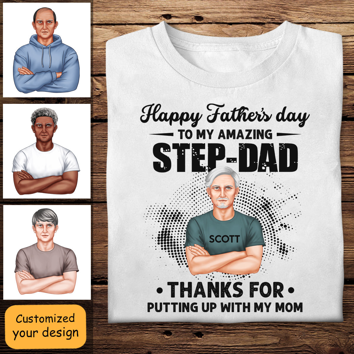 Happy Father's Day To My Amazing Step Dad - Personalized Apparel - Gift For Father, Bonus Dad, Step Dad, Father's Day BANNER_2_27926000-10fb-41a6-a72a-ab1af5c0e8f1.jpg