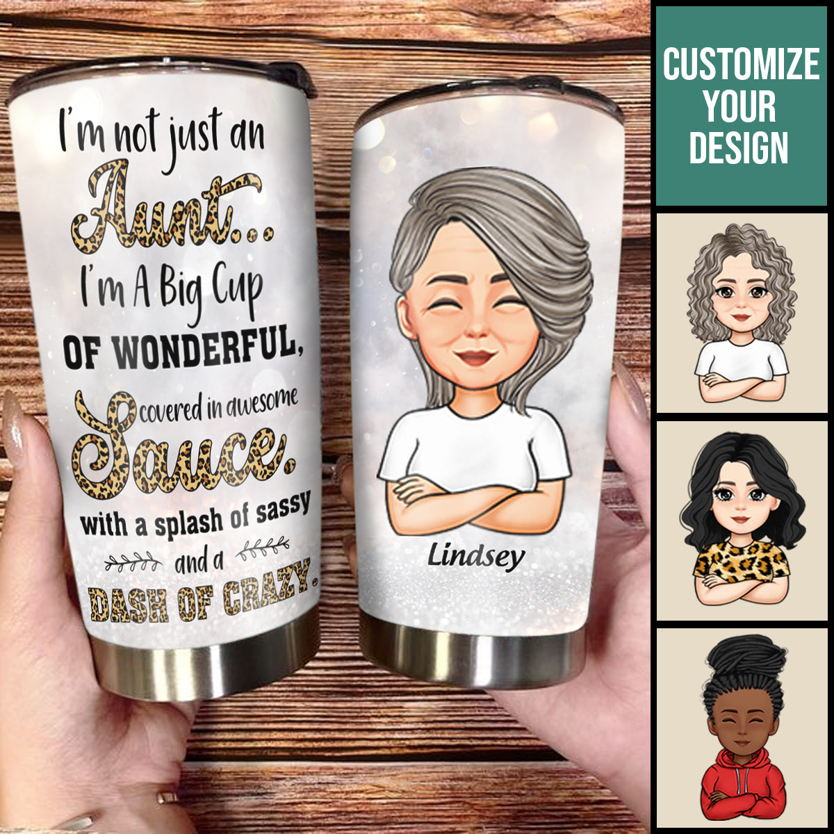 I'm Not Just An Aunt - Personalized Tumbler - Gift For Aunts, Birthday Gift BANNER_2_e7121333-32af-4c8f-a3e3-f87a46313884.jpg