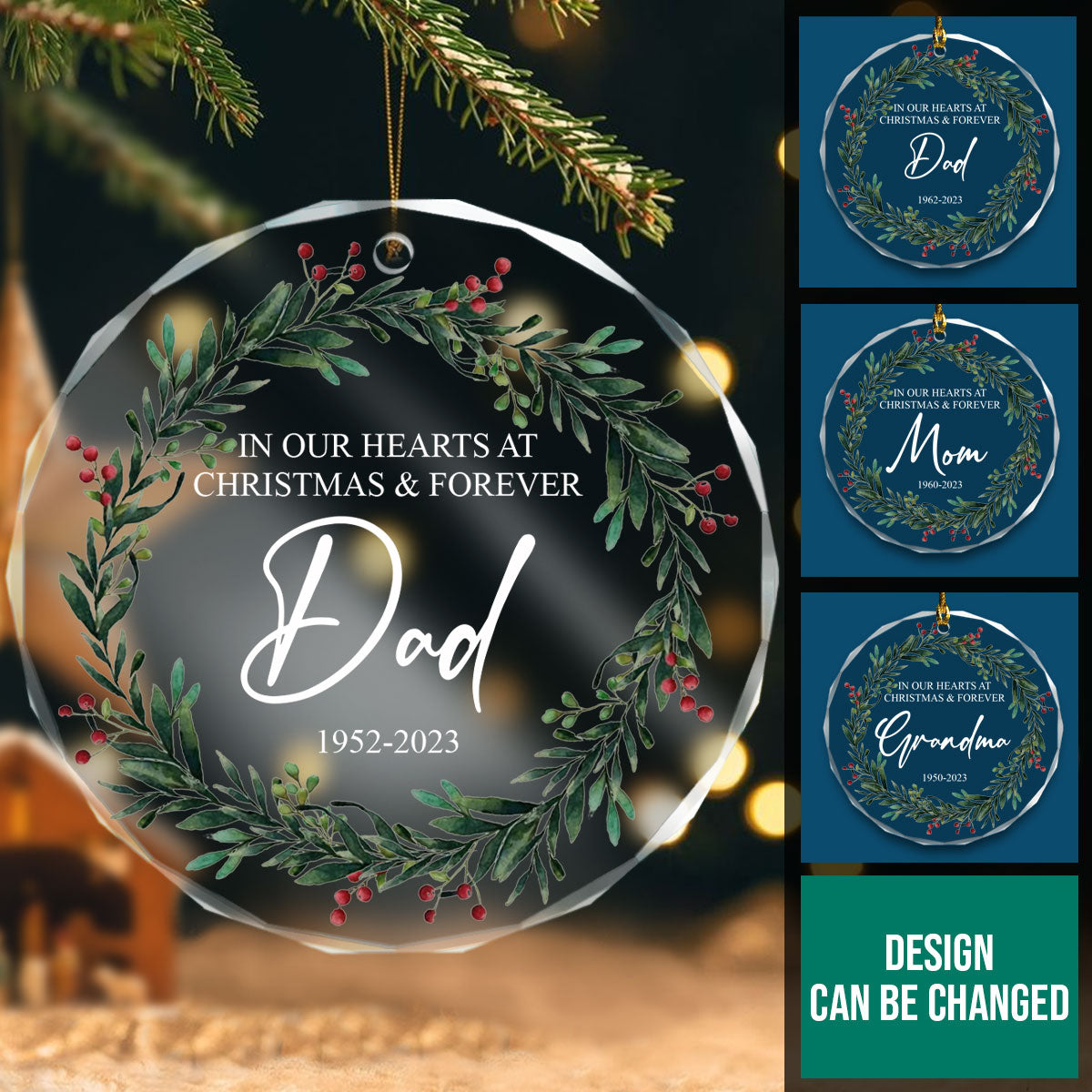 In Our Hearts Forever - Personalized Crystal Ornament - Memorial Christmas Gift Banner-fb-In-Our-Hearts-Forever---Personalized-Crystal-Ornament---Memorial-Christmas-Gift.jpg