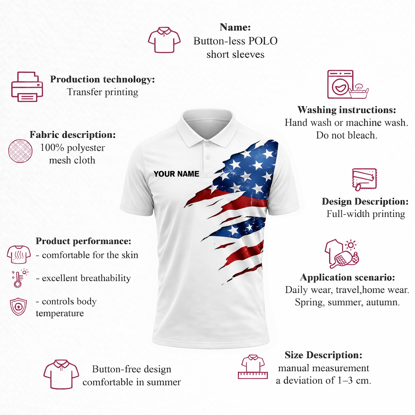 Funny Golf Polo Shirt USA Flag Patriotic Skull Graphic Custom Name Golf Shirt Breathable Performance GIA26040304_4.jpg