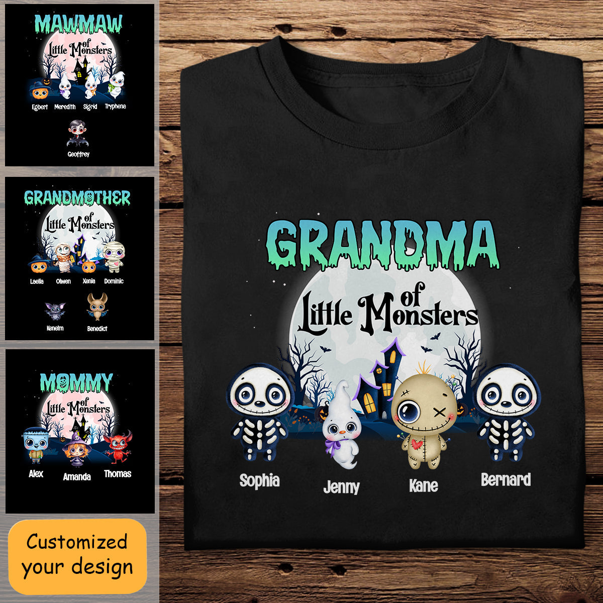 Grandma Of Little Monster - Personalized Apparel - Halloween GrandmaOfLittleMonster-1_d5b898d2-a57f-4b1f-88a6-a98056fb3080.jpg
