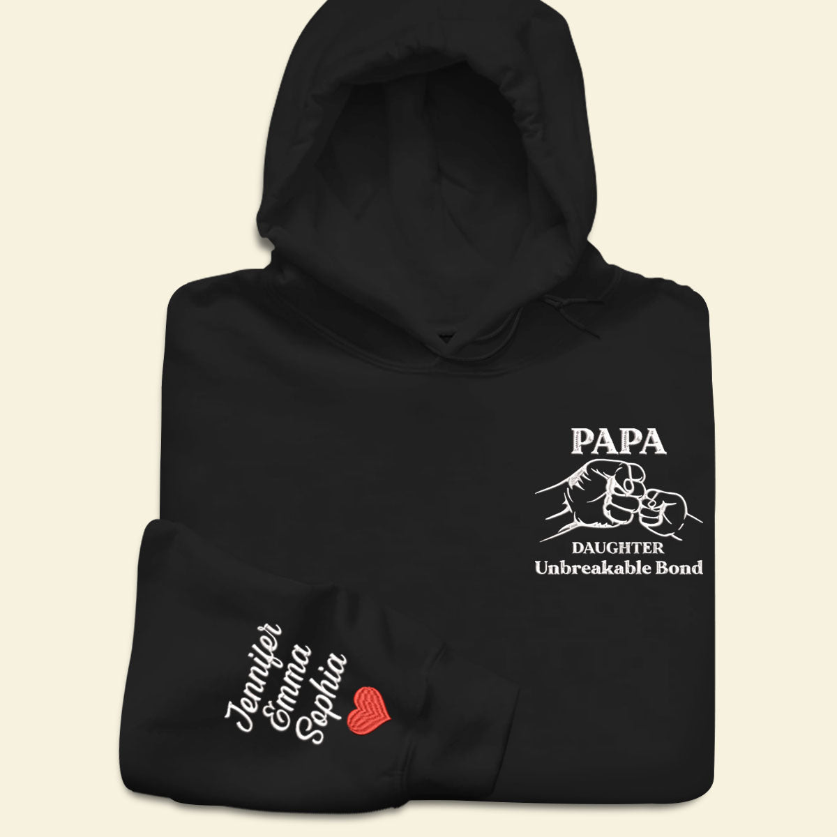 Unbreakable Bond Father And Children Name - Personalized Embroidered Apparel - Gift For Father Hoodie_8927bce9-0923-422b-9a57-11507cfb4137.jpg?v=1742187604