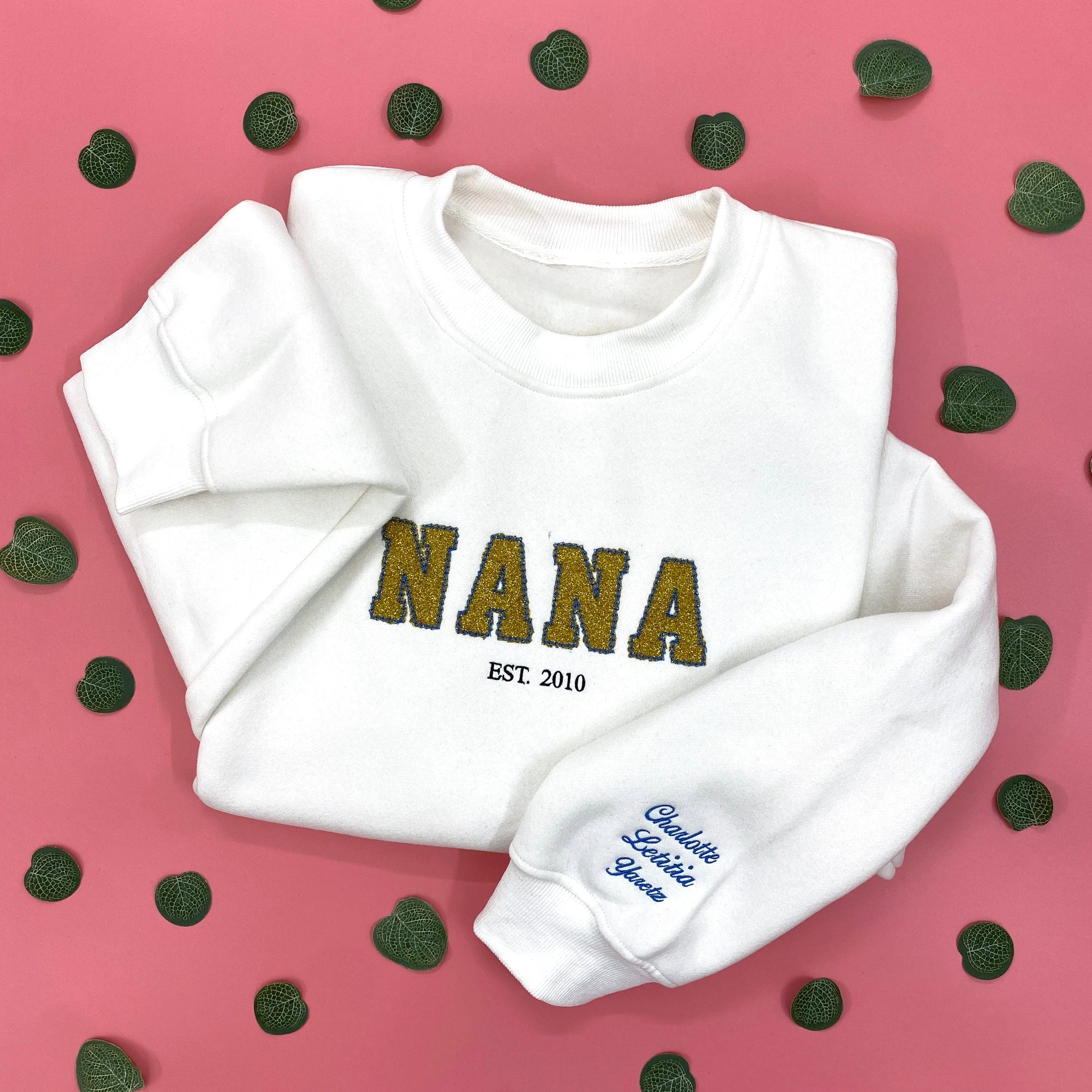 Mama Glitter Est Year Custom Kid Name Embroidered Shirt IMG_E2034.1.jpg