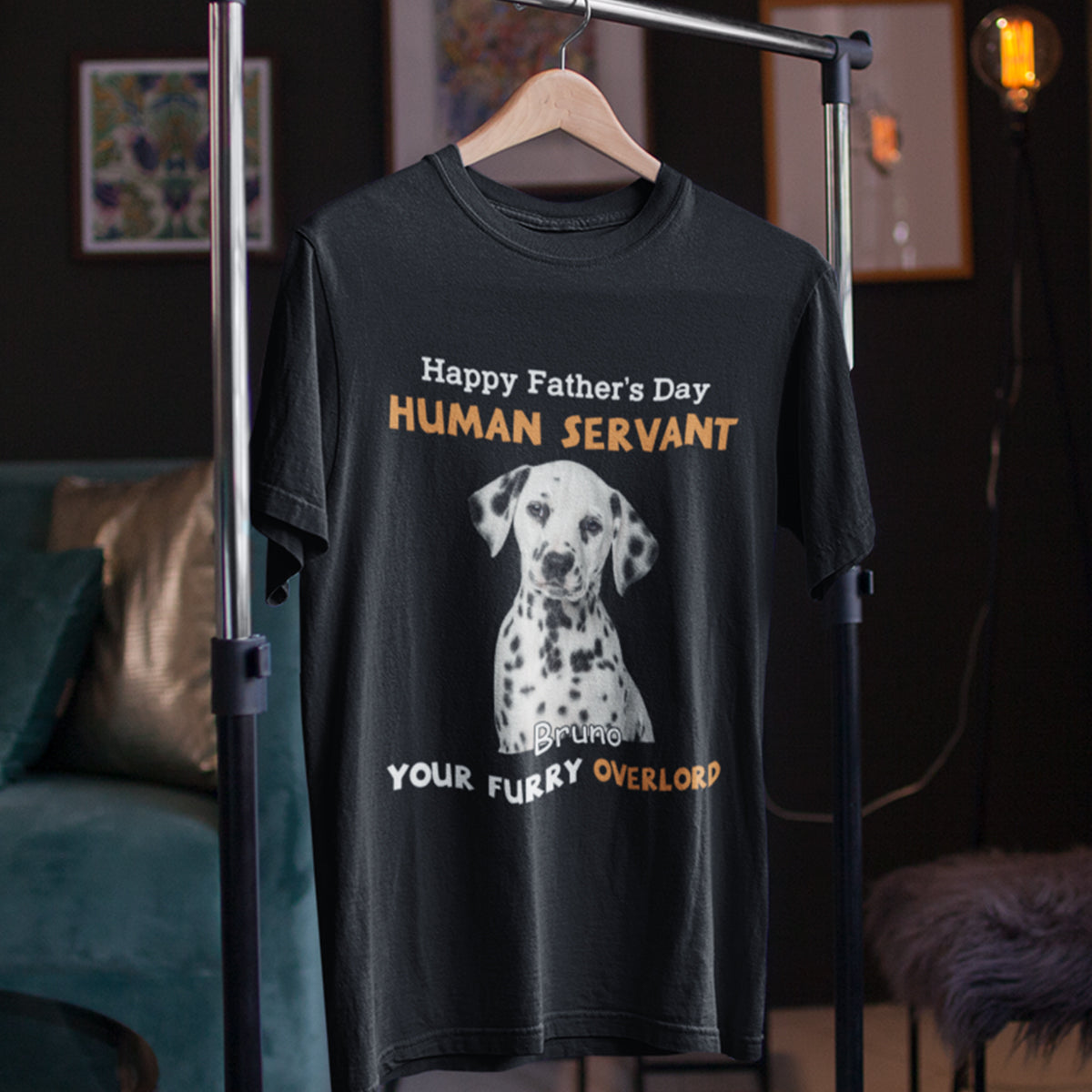 Happy Father's Day Human Servant - Personalized Custom Photo Shirt My-Servant---4.jpg