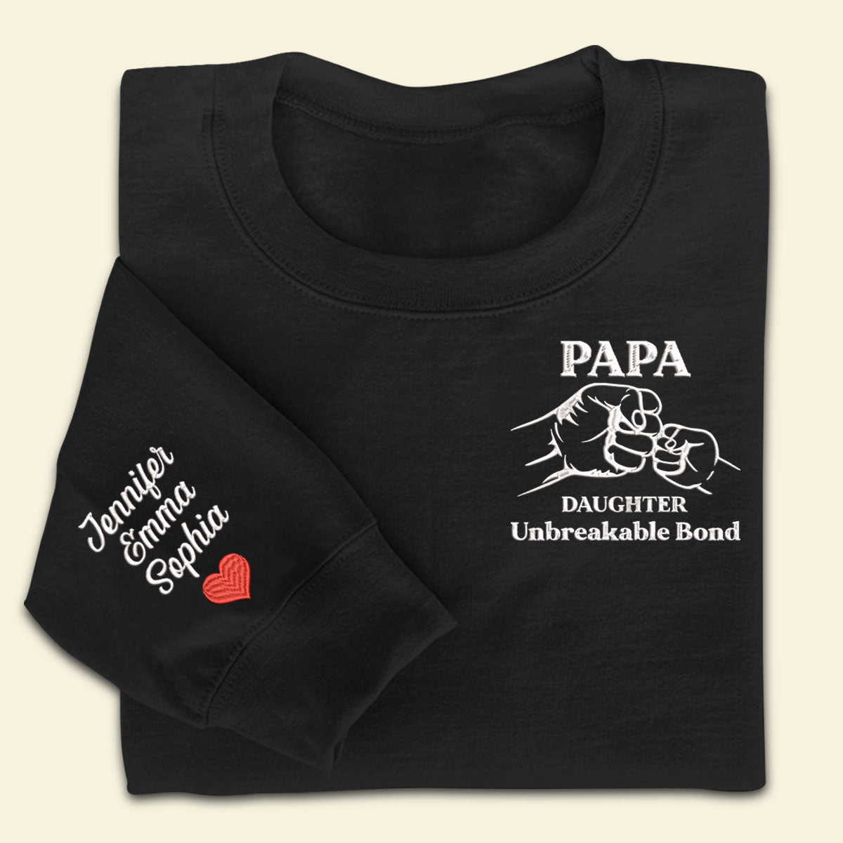 Unbreakable Bond Father And Children Name - Personalized Embroidered Apparel - Gift For Father Sweater_00a5261a-6cdb-4095-8d53-87ecb7eb79f5.jpg?v=1742187603