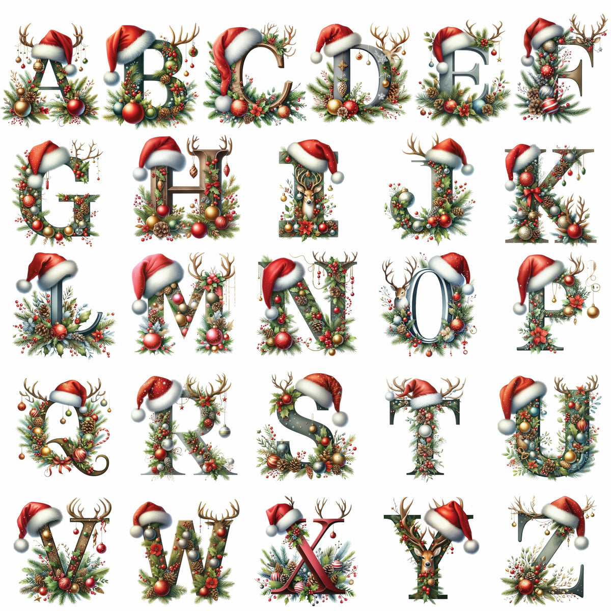 Personalized Monogram Keepsake Ornament 2026 – Custom Initial Name Decor, Family Memory Gift, Holiday & Yearly Ornament a3d564be-2cb0-42d2-8429-ef67f1f684ab-alphabet.jpg