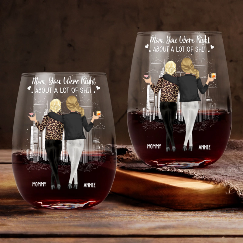Mom You Were Right - Personalized Wine Glass - Gift For Mom From Daughter, Mother's Day, Birthday Gift banner-1_0fbba1d7-f3ff-4f78-b153-a0e2ee99384d.png