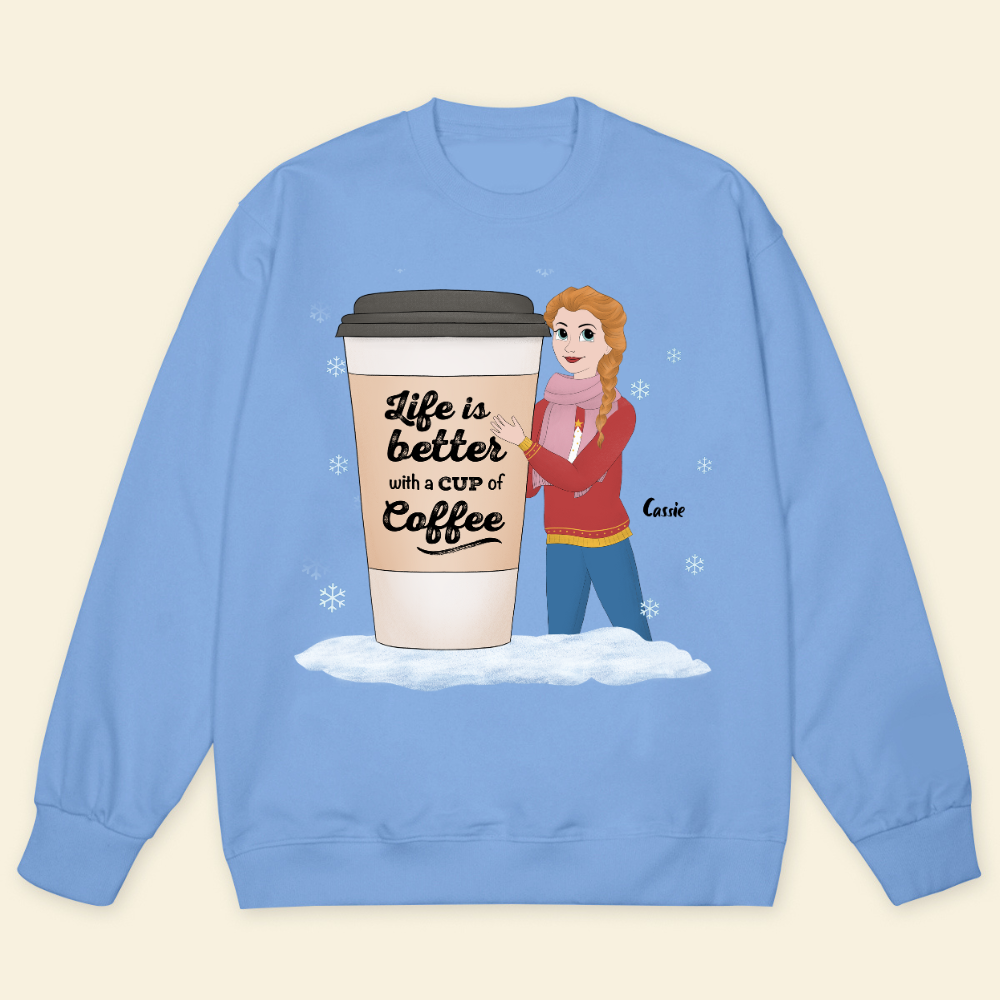 Life Is Better With A Cup Of Coffee Christmas - Personalized Sweatshirt - Gift For Friends, Bestie, Christmas Season banner-4_6a53f365-ccfa-46af-a5d1-e3a61a9575bc.png