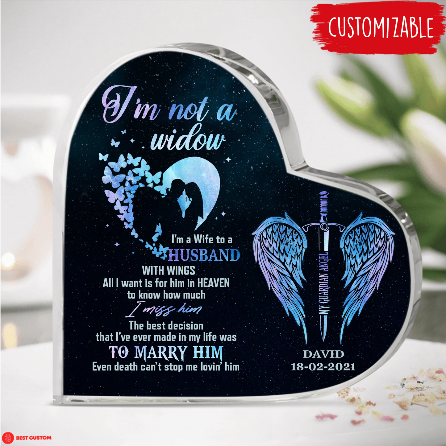 I'm Not A Widow Custom Heart Shaped Acrylic Plaque Memorial banner-FB_412c6277-a821-4ba9-ab68-7d3e38a54022.png