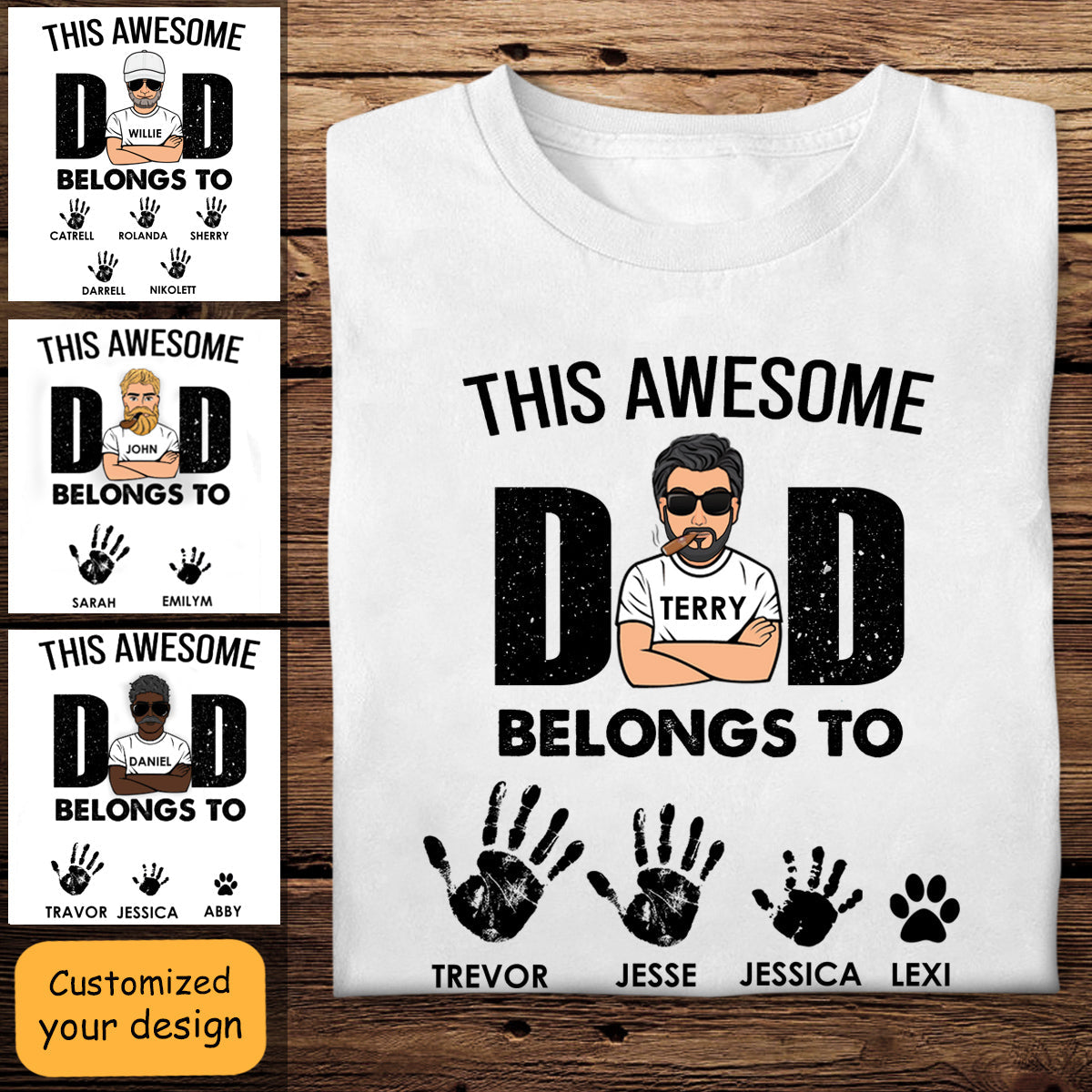 Awesome Dad Belongs To Kids Custom Apparel Gift For Father banner2_3468c0a6-d983-4381-9f52-645fc9b088ff.jpg