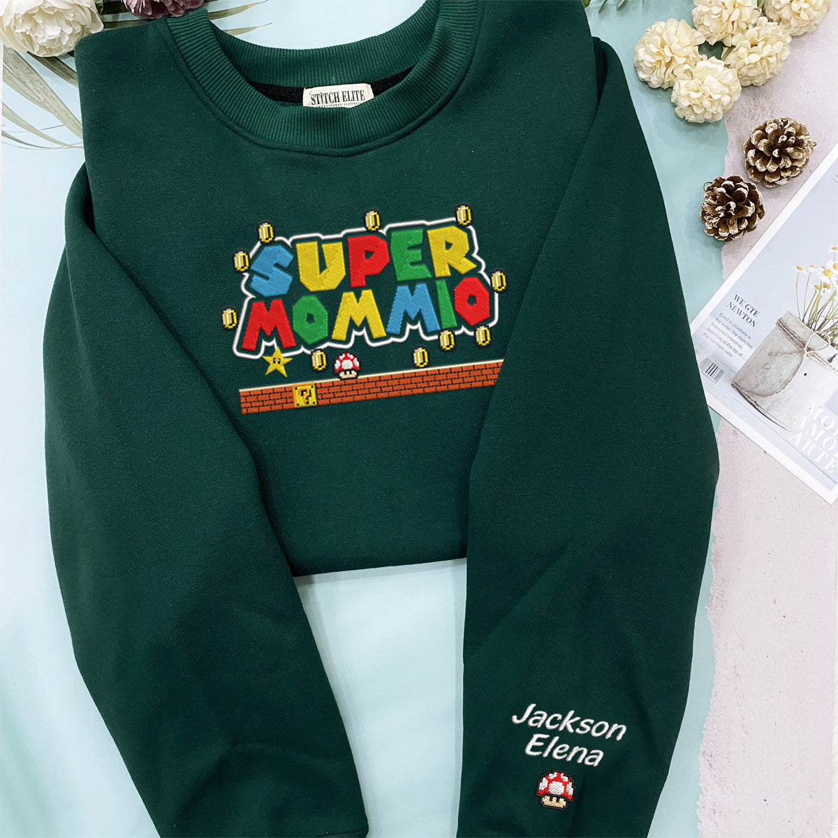 Super Mommio With Kids Name Embroidered Shirt banner2_c69a7038-63ca-417b-8053-c036b0344b83.jpg