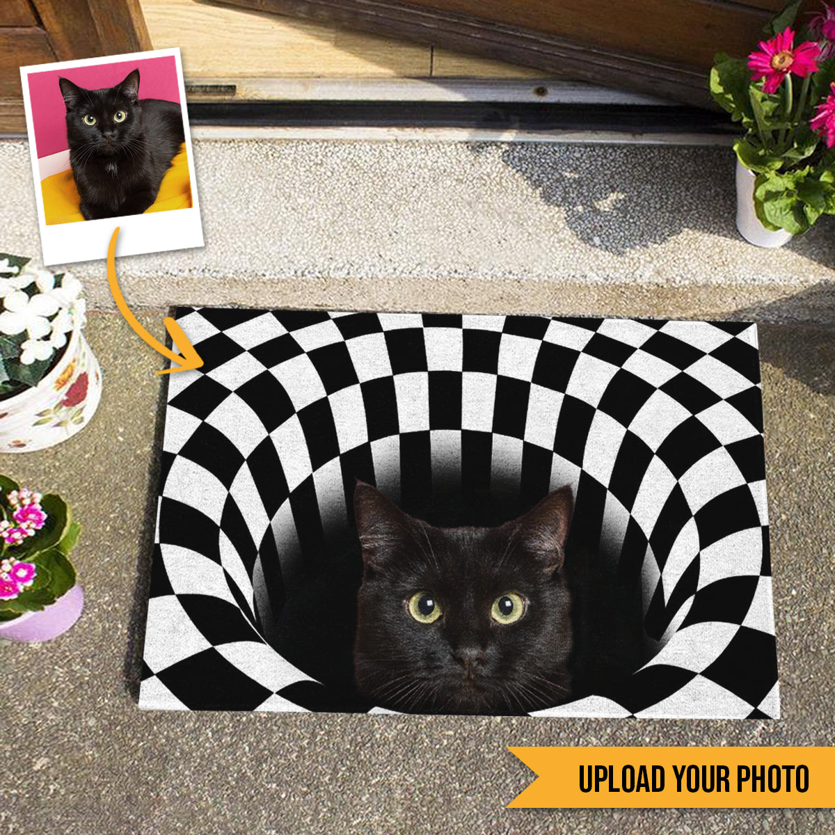 Peeking Cat Black Upload Photo - Personalized Doormat - Cat , Gifts For Cat Lovers bannerPeekingCatBlackUploadPhoto-PersonalizedDoormat-Cat_GiftsForCatLovers.jpg