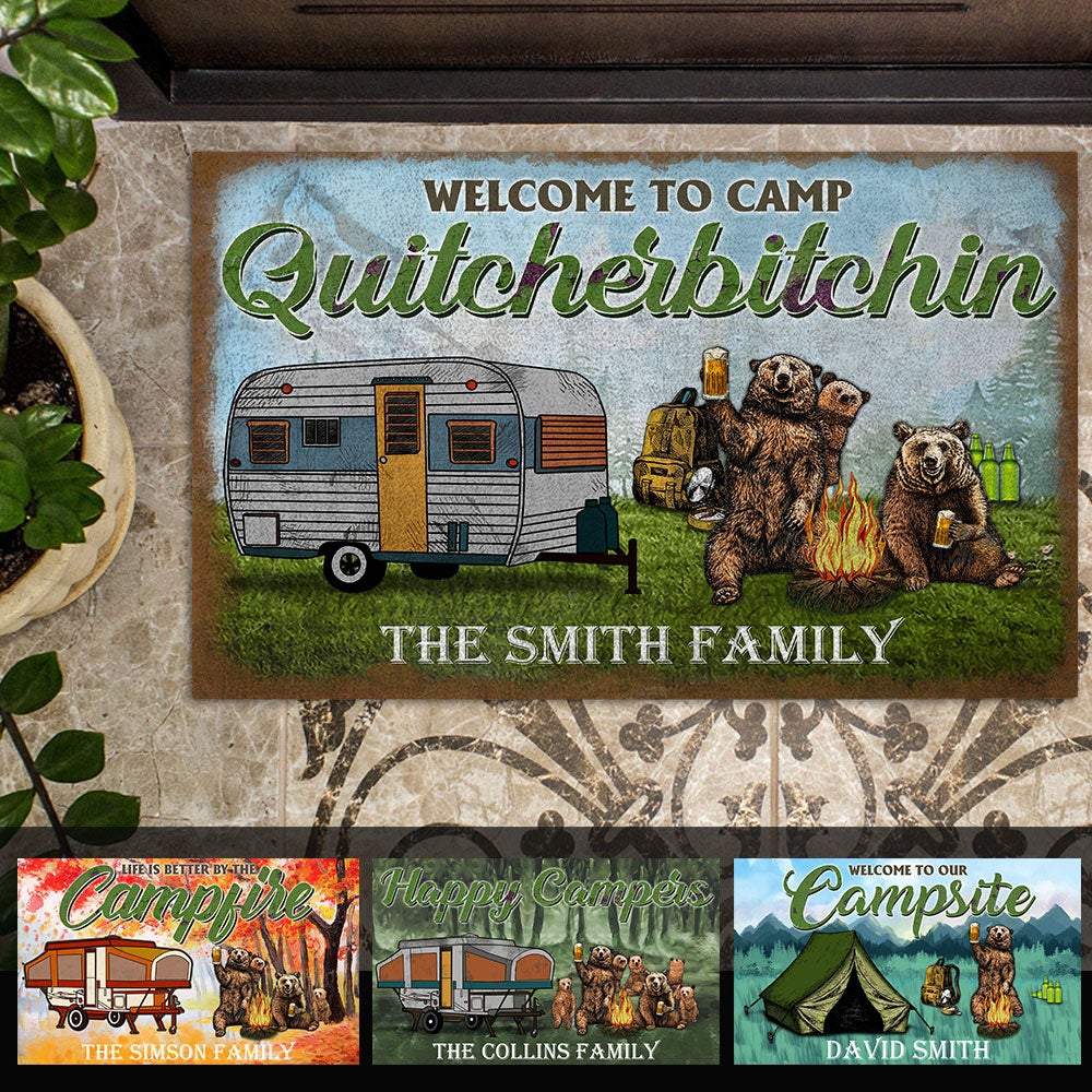 Welcome To Camp Quitcherbitchin Personalized Doormat Gift For Camping banner_c92e9a49-57bf-4555-a250-c94af45ae184.jpg