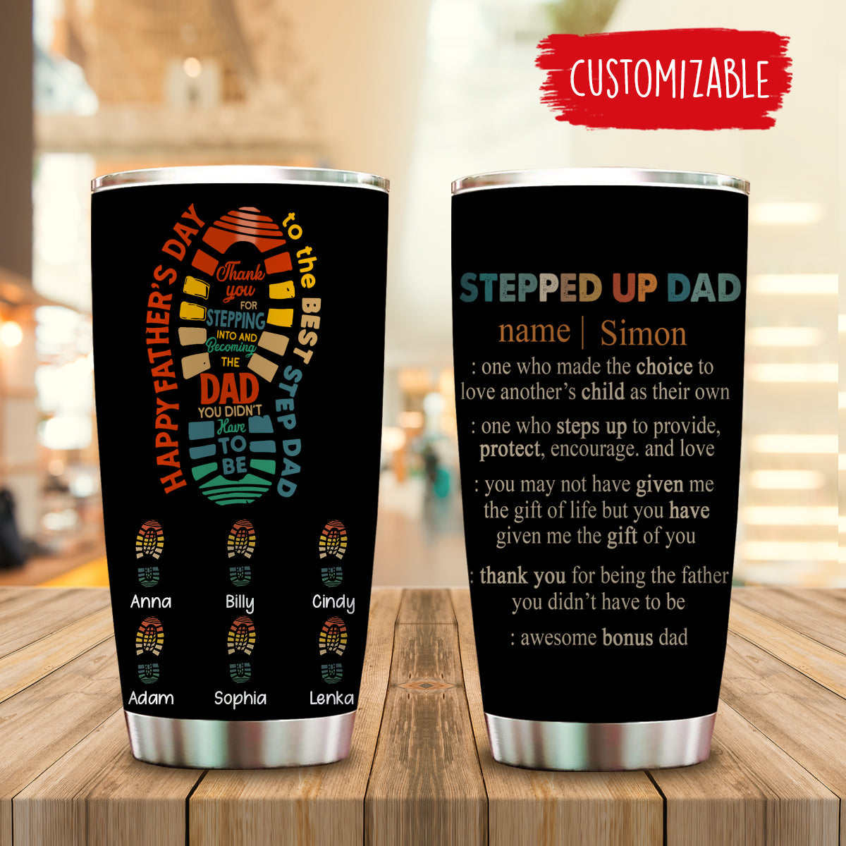 Happy Father's Day To The Best Step Dad, Father's Day Gift - Personalized Tumbler - Gift for Father bannertumbler-thebeststepdad-fb.jpg