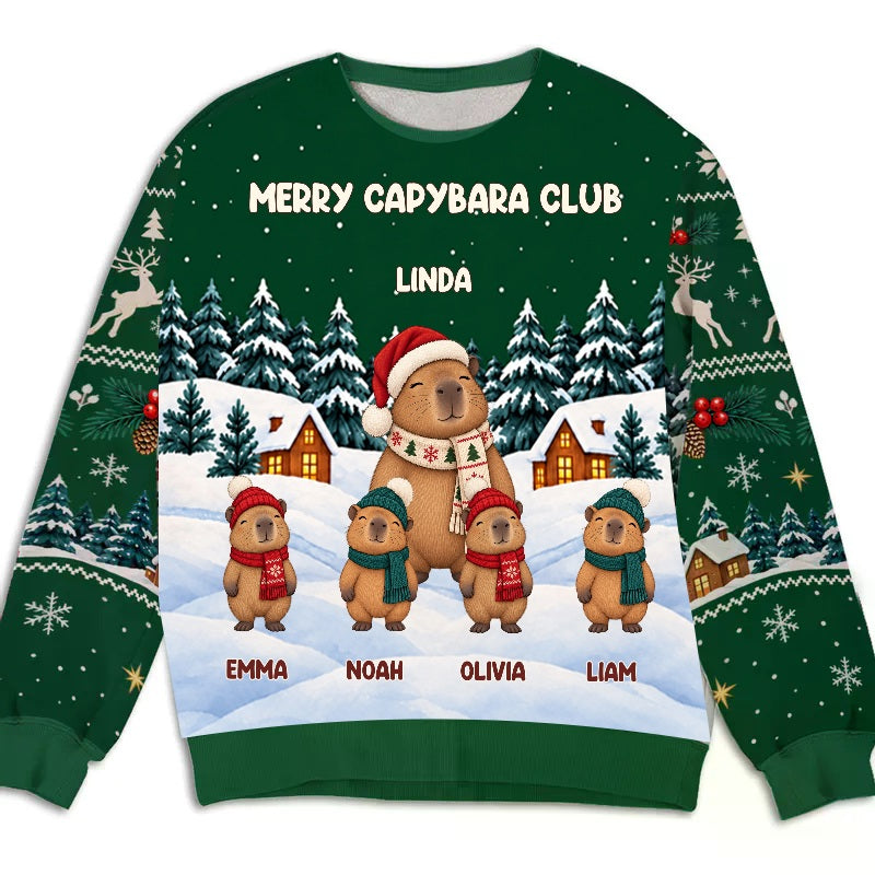 Embroyce capybara personalized sweatshirt — Persoly editable design sample
