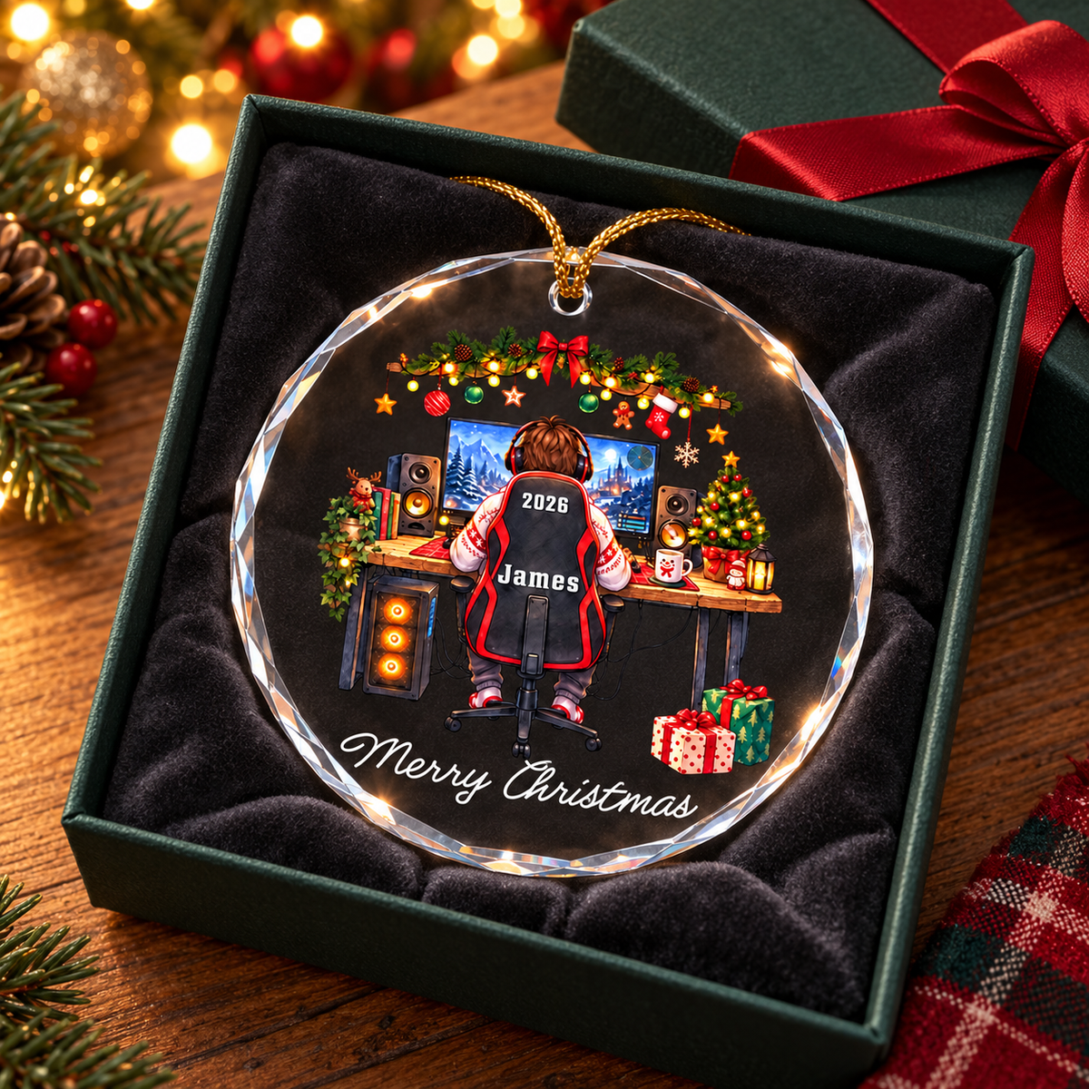 Personalized Gamer Ornament, Gamer Christmas Ornament, Gift for Teen Boy, Gaming Room Decor Gift, Gaming Ornament, Player Christmas Gift da3ff0f5-c0e2-41c1-931d-3e0127ab0ca3-banner-3.png