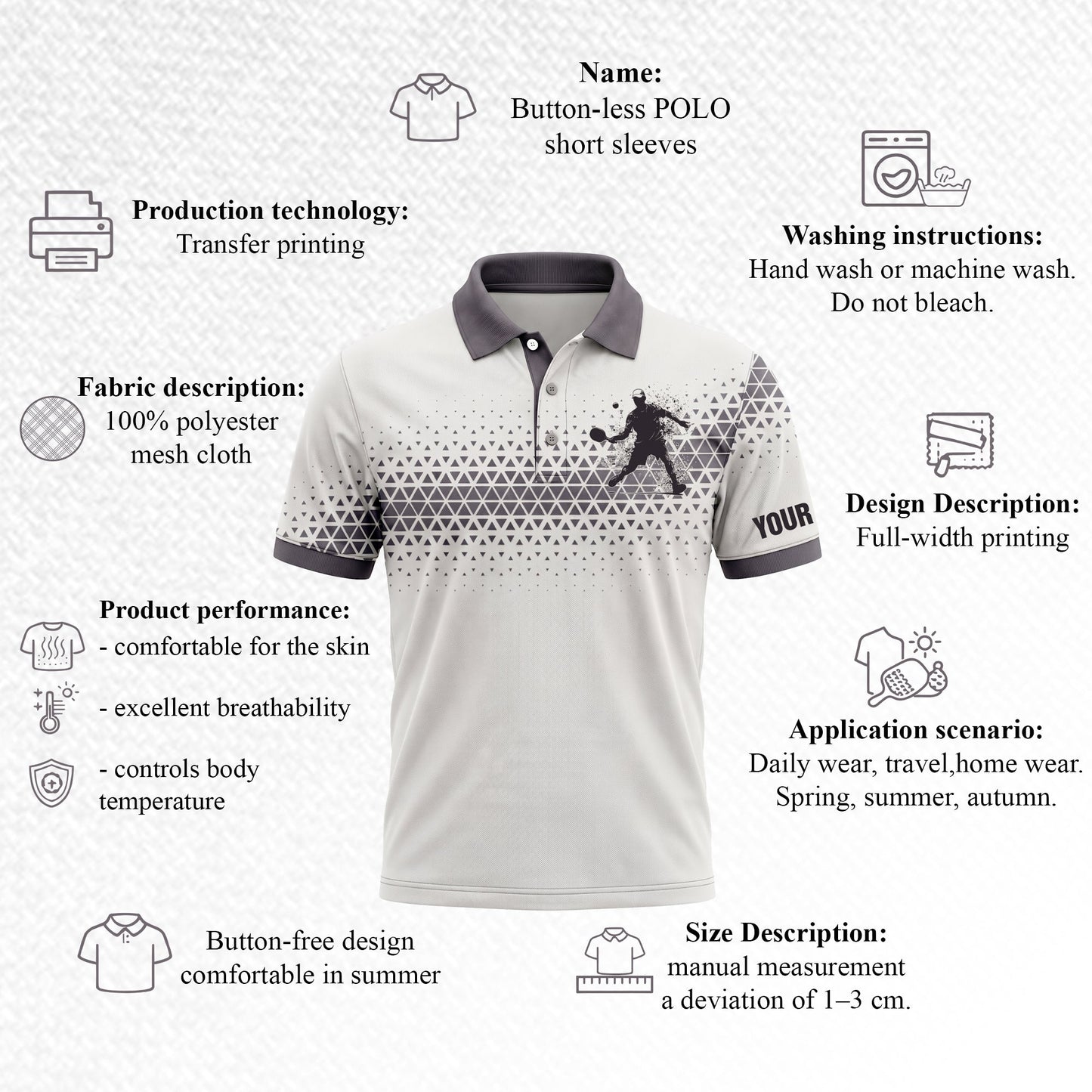 Custom Pickleball Polo Shirt