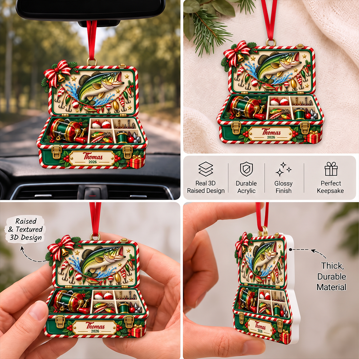 Christmas Fishing Tackle Box 3D Ornament For Fisherman, Dad Fishing - Personalized Ornament - Real 3D Raised Ornament ea38ba6d-984a-4b38-b8ee-c45f20b70218-5-9-.png