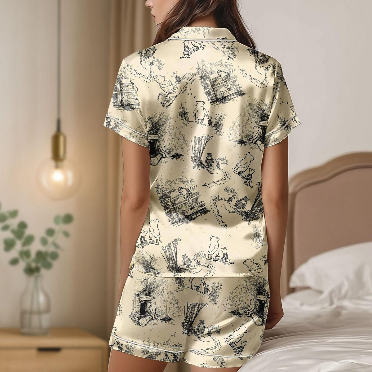 Vintage Pooh Satin Pajama Set for Women, Aesthetic Sketch Print Sleepwear, Cute Classic Pajamas, Cozy Gift for Her ebcea763-22d8-412f-8c46-ee0c54eaa98b-m7.jpg