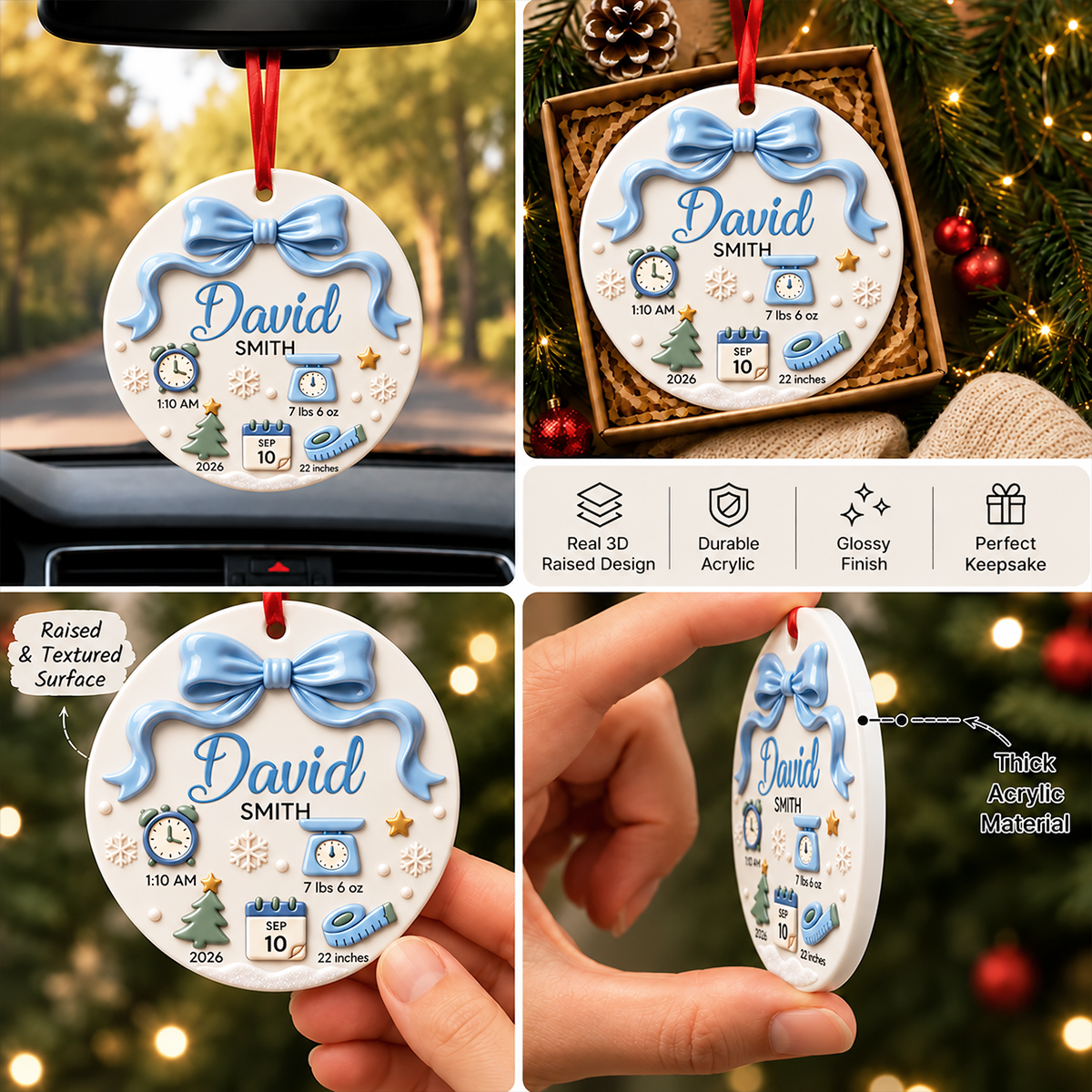 Baby First Christmas - Newborn Birth Stats 3D Relief, Keepsake for Baby - Personalized Circle Ceramic 3D Ornament f648403a-4545-4ed3-8279-51d90bb76e00-5.png