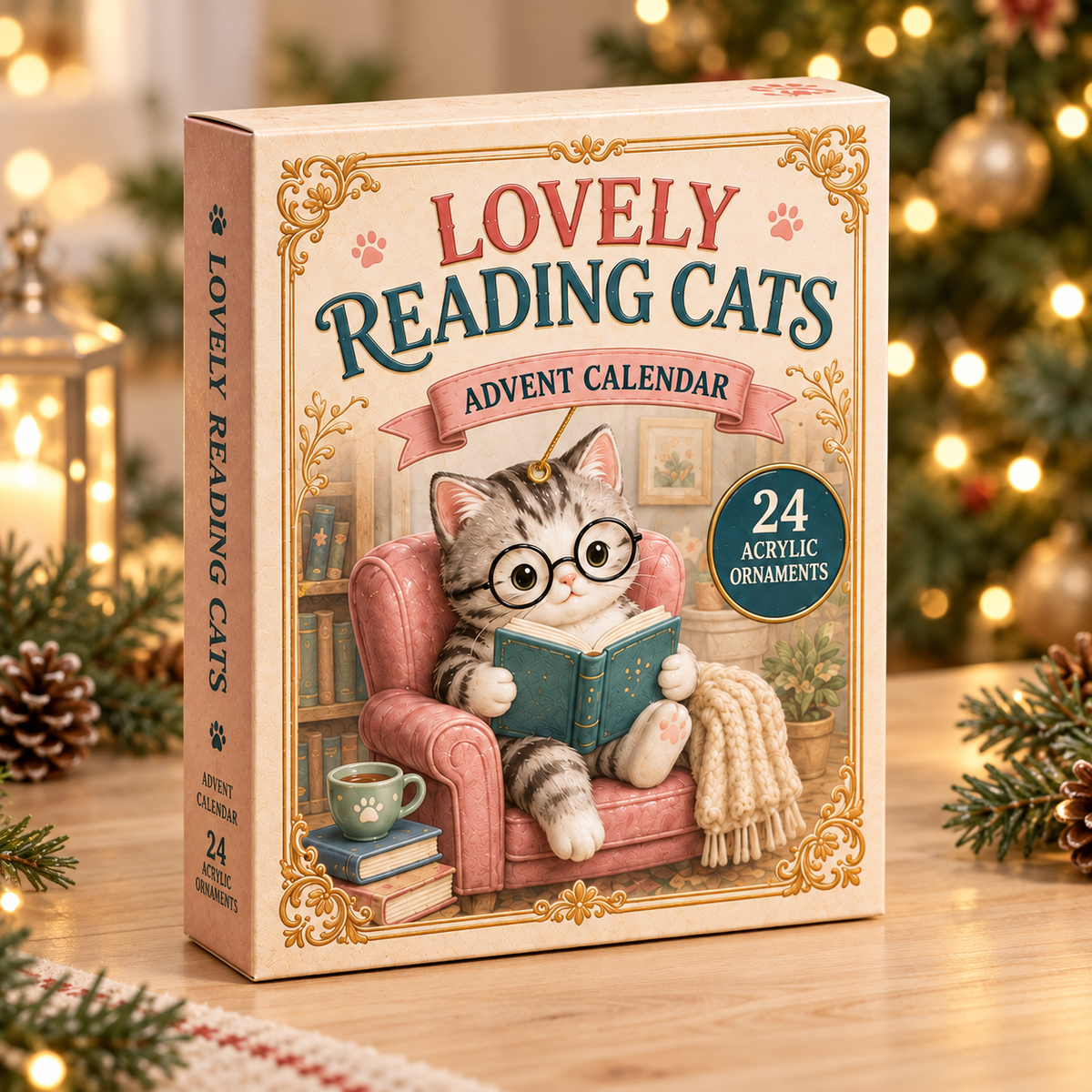 Bookish Cats Advent Calendar 2026 - 24-Day Festive Countdown, Acrylic Charms Blind Box - Gift For Cat Lovers f8802402-daa5-43a0-b1a6-a866daab6da2-reading-cat-box.png