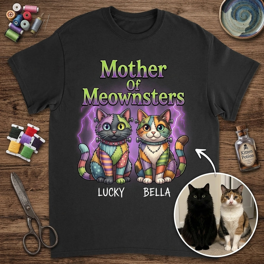 Mother Of Meownsters – Personalized Photo T-shirt – Halloween Gift hero-6a73f972b2b93823811005eb.jpg