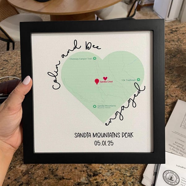 Engagement Gifts, Engagement Map, Engagement Gift for Couples, Map Print Engagement Keepsake, Personalized Proposal Place Map Heart Sign iap_600x600.6946115010_37790xvy.jpg
