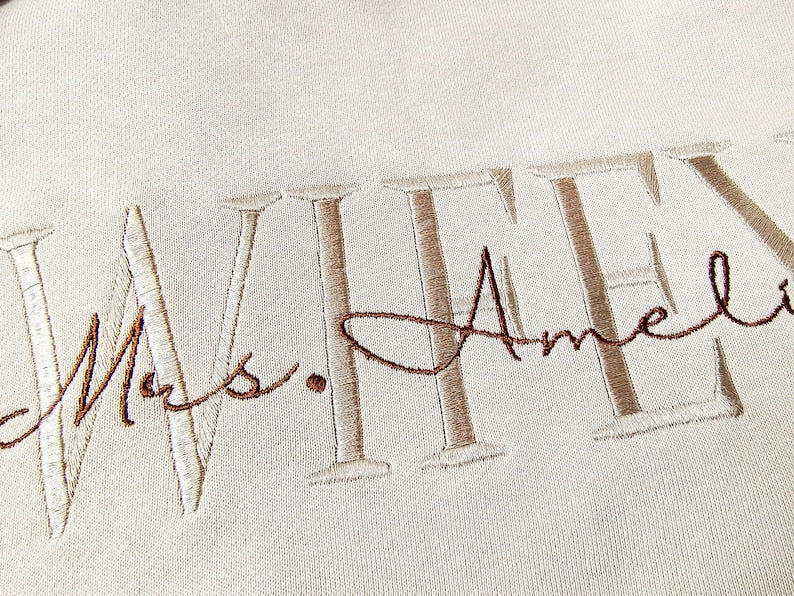 Wifey Embroidered Sweatshirt,Personalized Wife Sweatshirt ,Custom last name Bridal Sweatshirt , Engagement Sweatshirt ,Gift for Her il_794xN.5078244164_8cot_1.jpg?v=1743403098