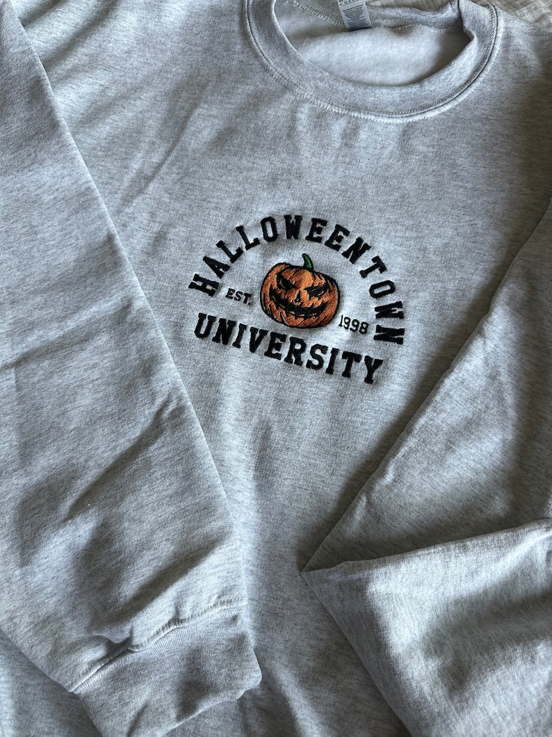 Halloweentown University Embroidered Sweatshirt | Fall Sweater | Halloweentown Crewneck | Halloween Sweatshirt | Halloweentown University il_794xN.5123929504_ig7c.jpg