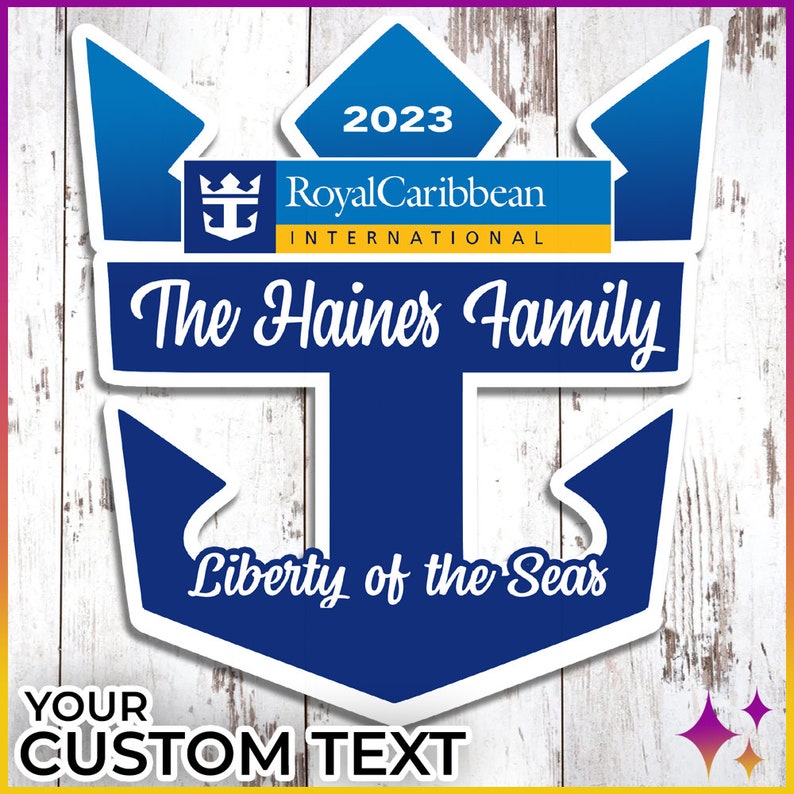 Royal Cruise Door Magnets Caribbean | Personalized Caribbean Royal Cruise Door Cruise Magnets | Cruise Door Anchor Magnet Sign il_794xN.5153301524_mny2.jpg
